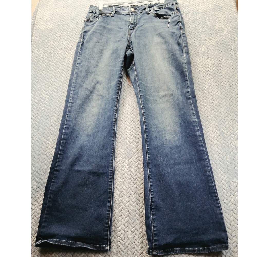 Levis 529 Curvy Bootcut Jeans Womens 32 Medium Wash Blue Denim Mid Rise